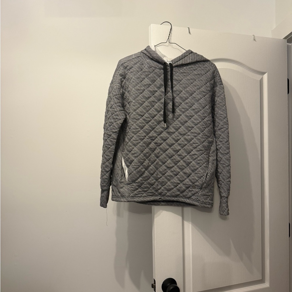 Gray Quilted women Sweater
